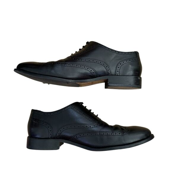Cole Haan ~ Black Classic Wingtip Oxford Shoes ~ size 12 main image 6